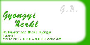 gyongyi merkl business card